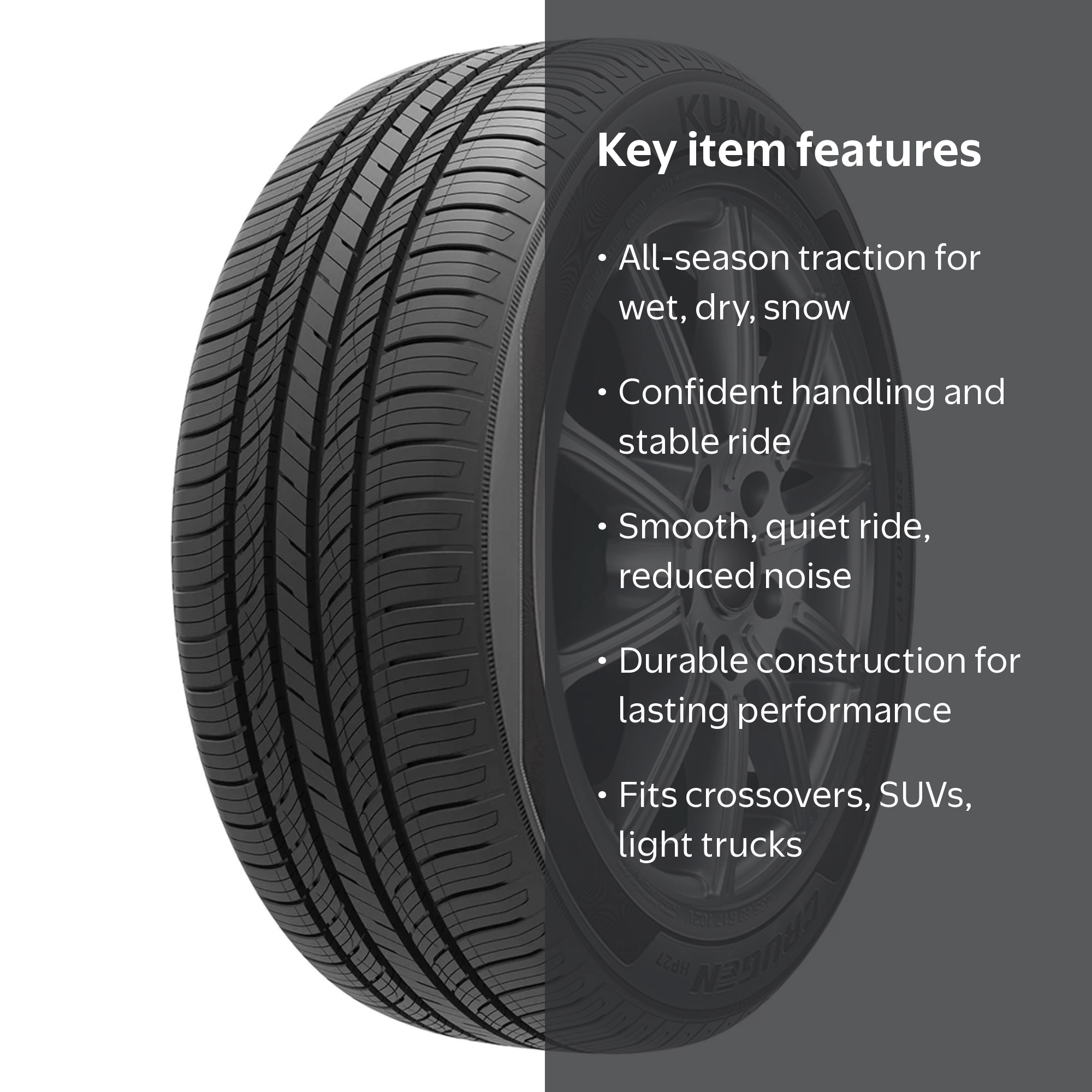 Kumho Crugen HP27 All Season 255/65R18 111V Passenger Tire