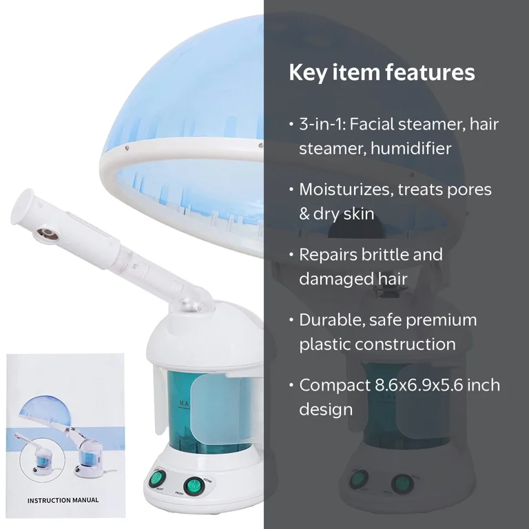 ZENSTYLE Professional 3 in 1 Mini Ozone Facial & Hair Steamer