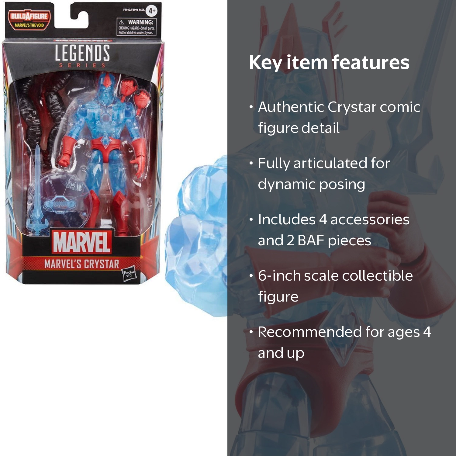 Hasbro Marvel Legends Crystar 6-Inch Action Figure - Walmart.com