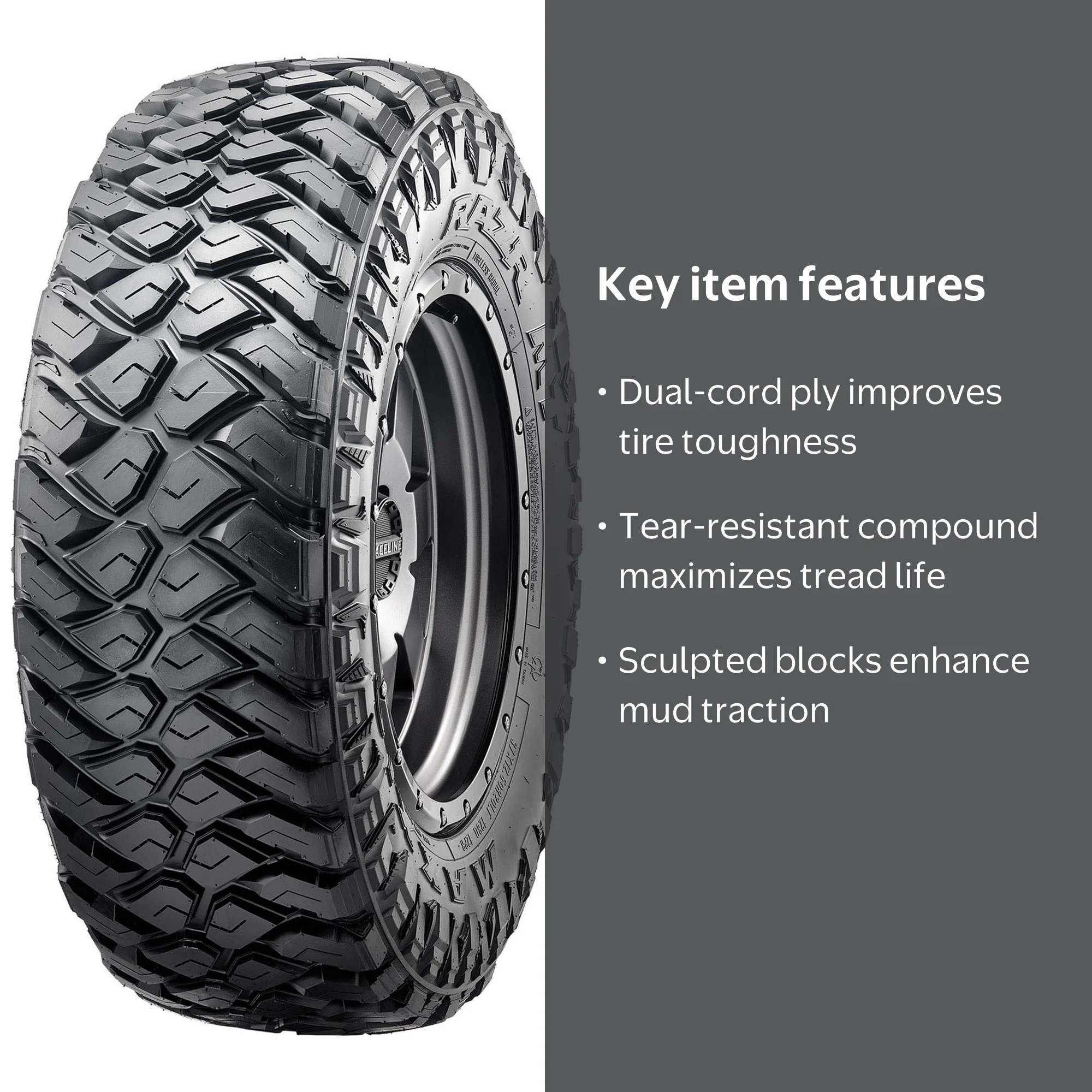 Maxxis Razr MT 35X12.50R17 E Load 10 Ply All Season M/T Mud Tire