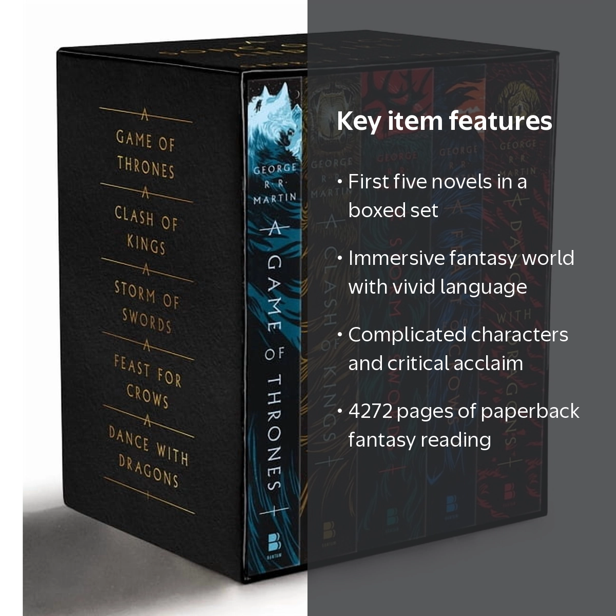 George R.R. Martin's A Game of Thrones 5-Book Boxed Set Paperback
