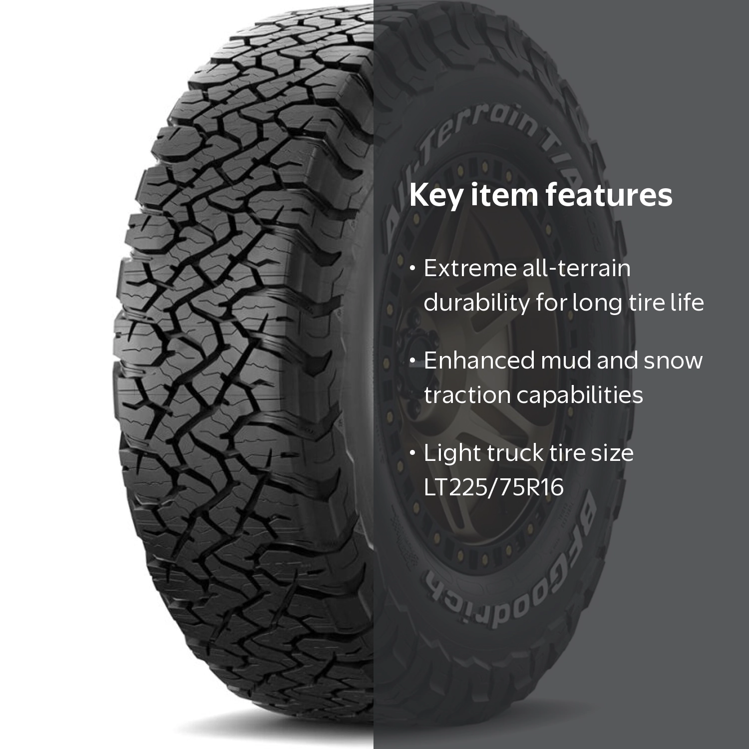 BFG All-Terrain T/A KO3 LT225/75R16 115/112S E - Walmart.com