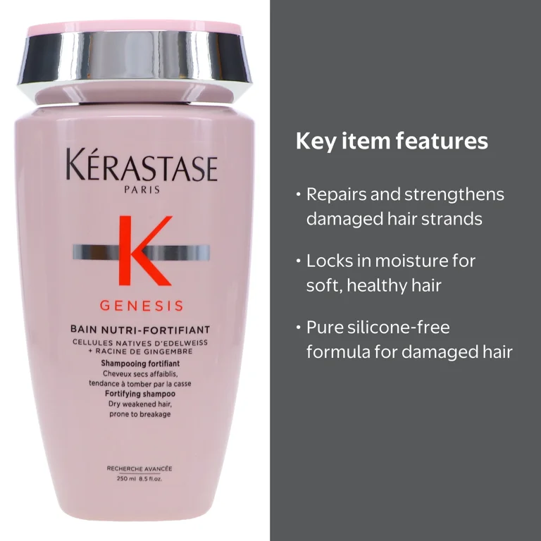 Kerastase Genesis Shampoo, Bain Nutri-Fortifiant, 8.5 oz