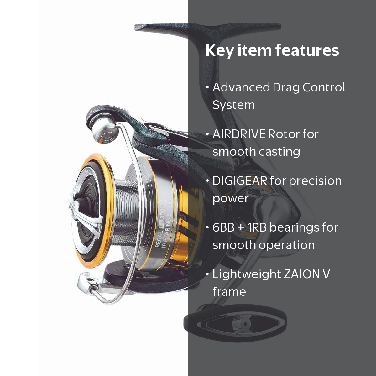 Daiwa Regal LT 3000D-CXH-CP-B Spinning Reel - Walmart.com