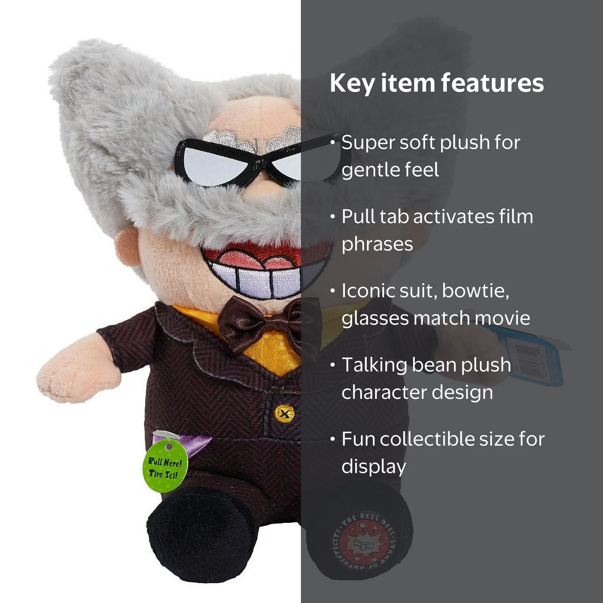 Captain Underpants Professor Pants Talking Plush - Walmart.com