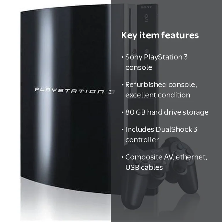 Sony, PlayStation 3 Console, 80GB, Refurbished with HDMI - Walmart.com