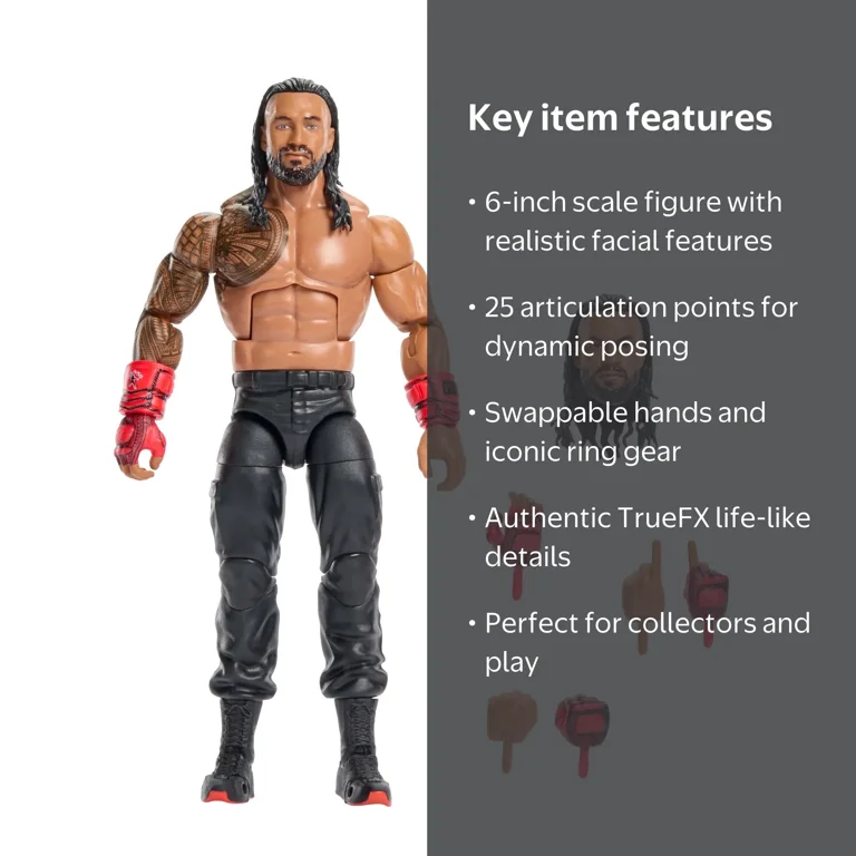 WWE, Action Figure, Multicolor, 6-inch, Roman Reigns - Walmart.com