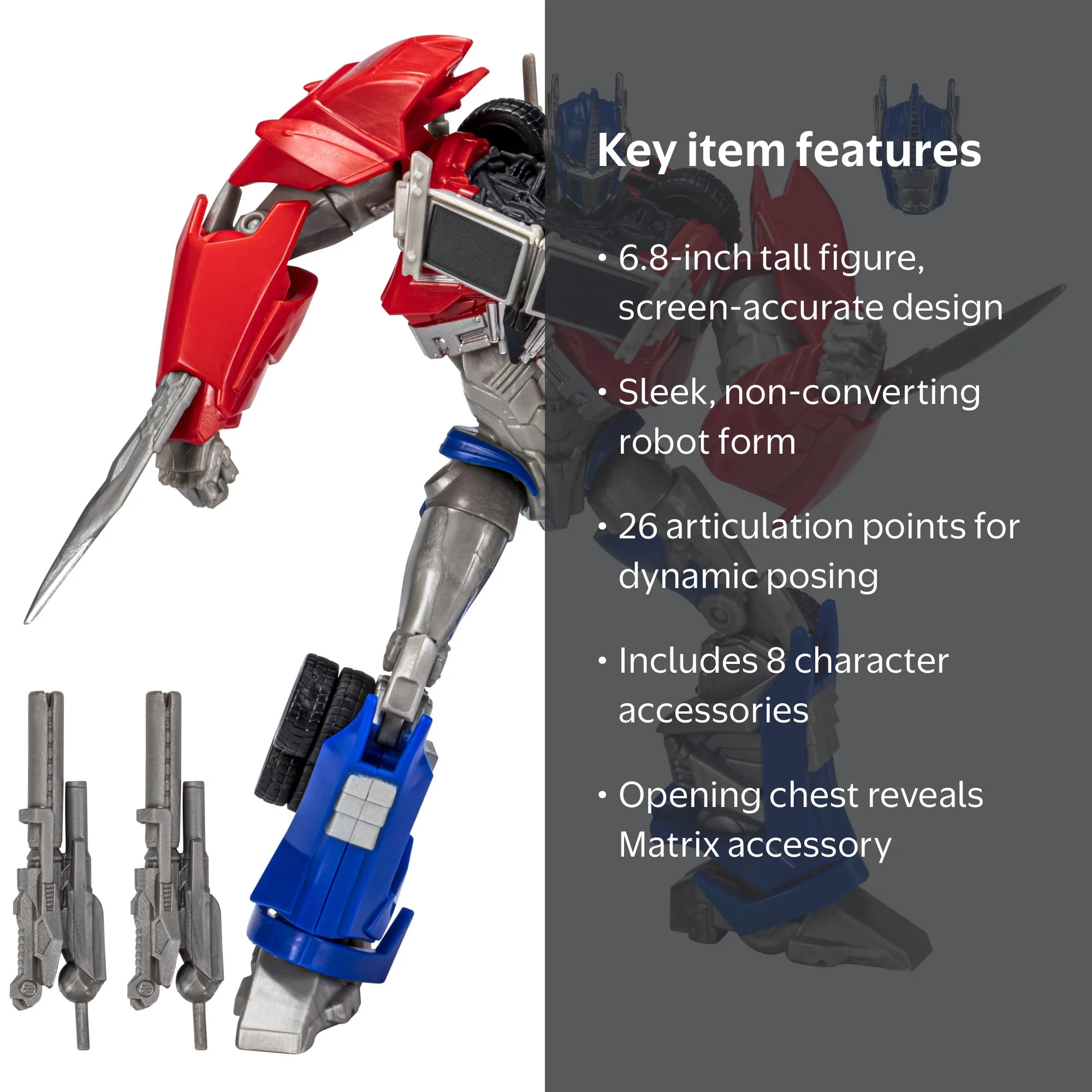 Transformers R.E.D. Optimus Prime Action Figure, 6-Inch, Highly