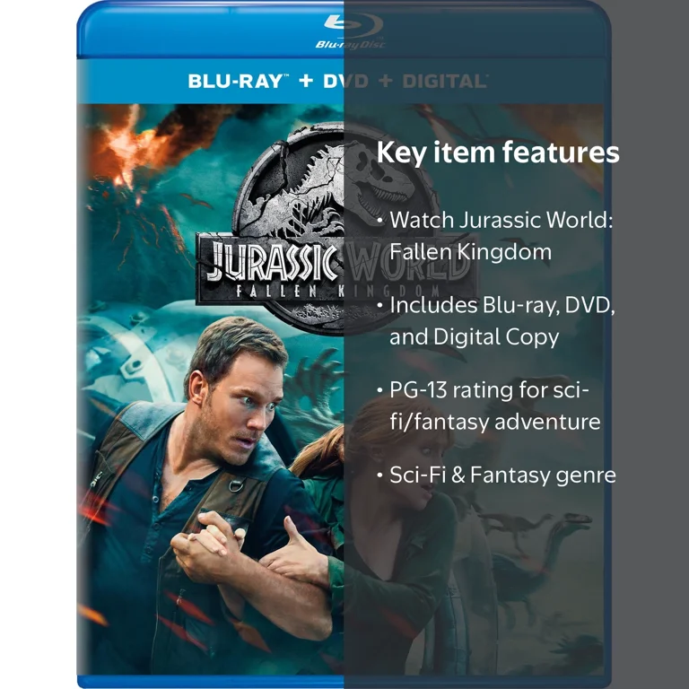 Jurassic World - Fallen Kingdom (BD Combo Pack) (with DVD) [Blu