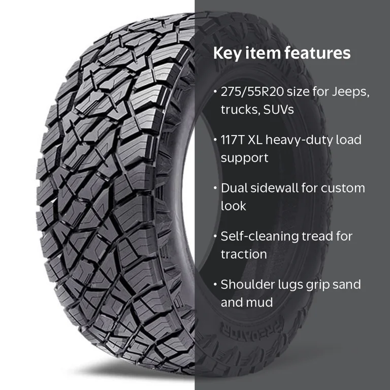 Predator New Mutant X-AT 275/55R20XL 117T BSW for Jeeps, Light