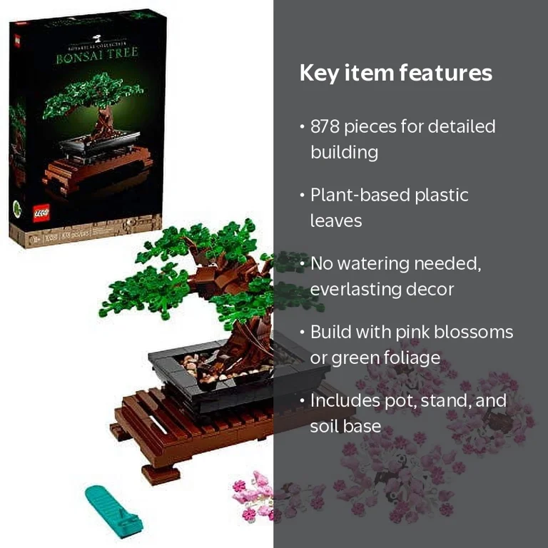 LEGO, Bonsai Tree, 10281, 878 Pieces, Plastic Building Toy