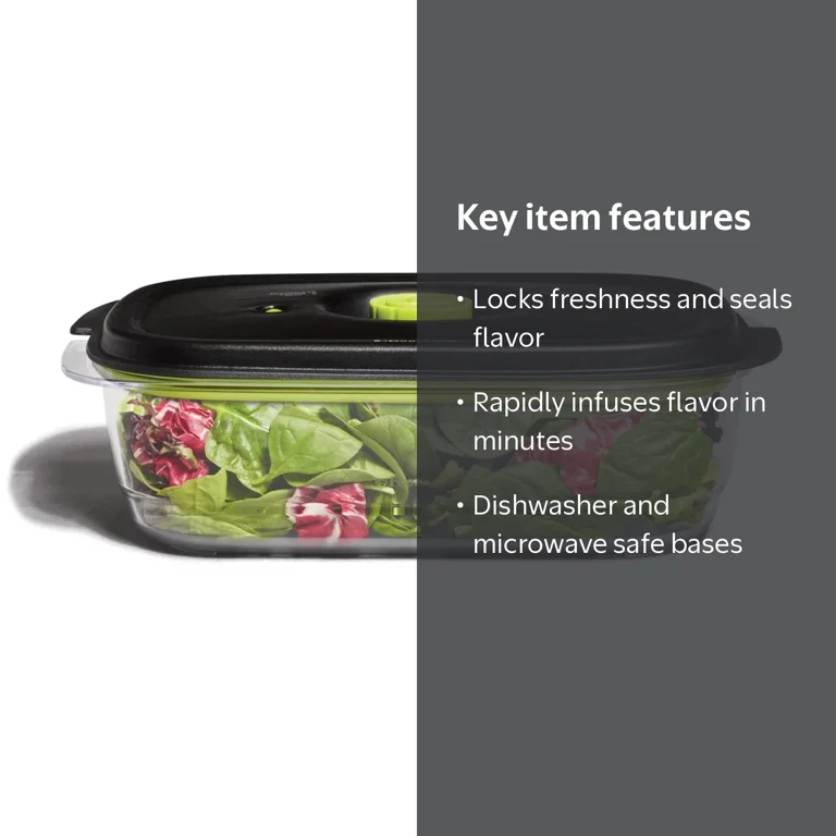FoodSaver Vacuum & Marinate Storage Container 10 Cup with Durable