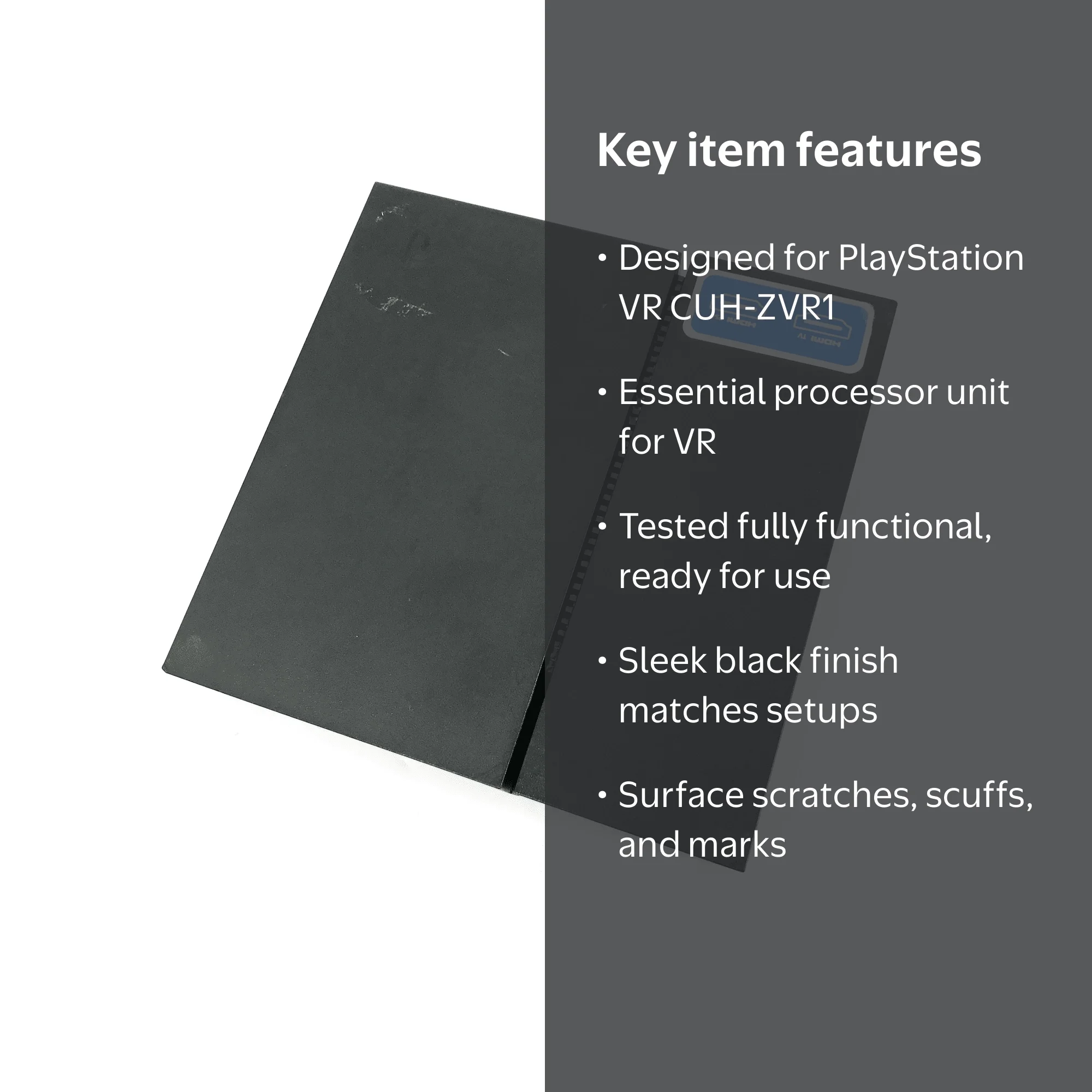 Sony PlayStation PS4 VR Model CUH-ZVR1 - Black Processor Unit