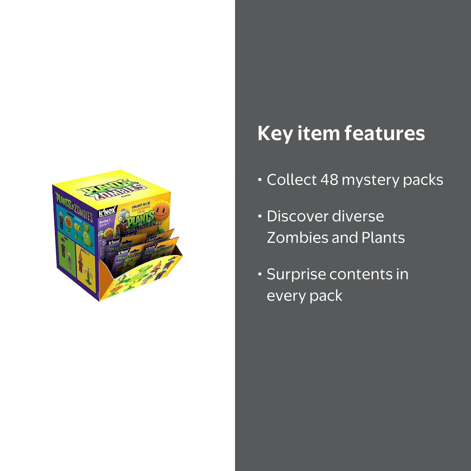Plants vs. Zombies Series 1 Mystery Box (48 Packs) - Walmart.com