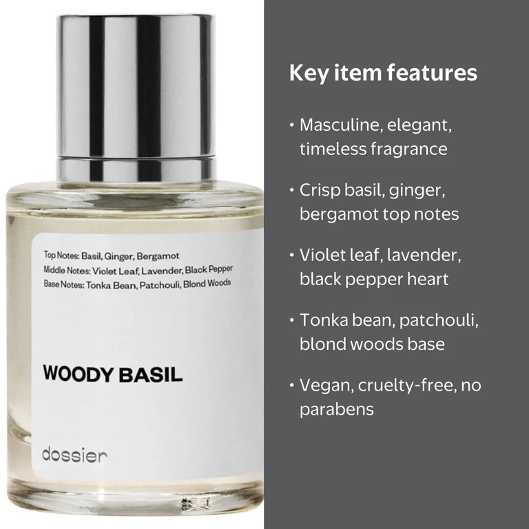 Dossier Woody Basil Perfume, Inspired by YSL's L'Homme, Men's
