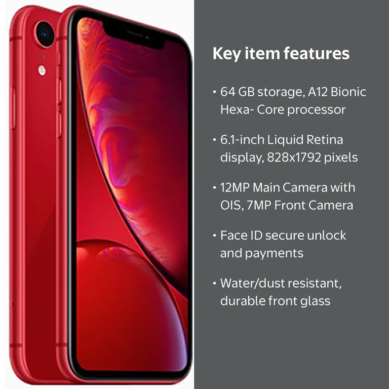 Pre-Owned Apple iPhone Xr - Carrier Unlocked - 64 GB Product (Red