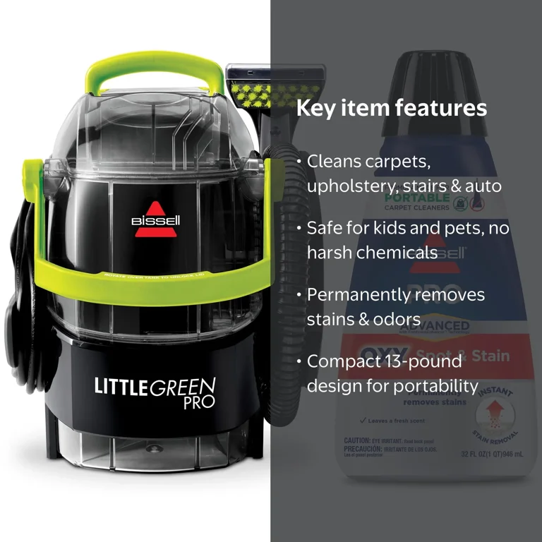 掃除機・クリーナー Bissell Little Green Pro BISSELL Little Green Pro Portable Carpet Cleaner, 2505 & BISSELL
