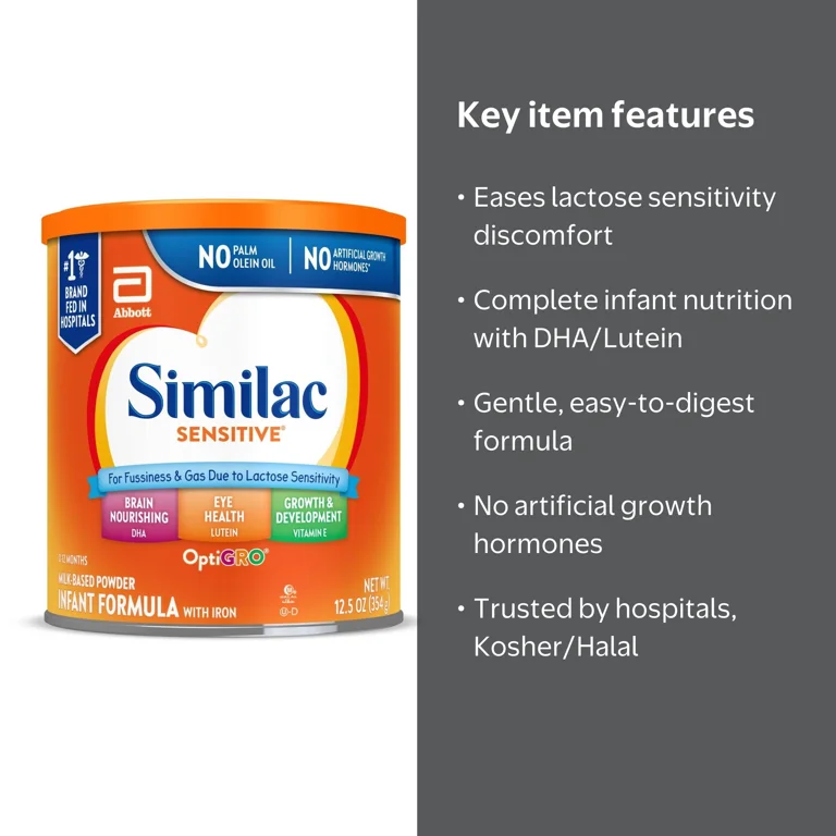 Similac Sensitive Powder Baby Formula, 12.5-oz Can - Walmart.com