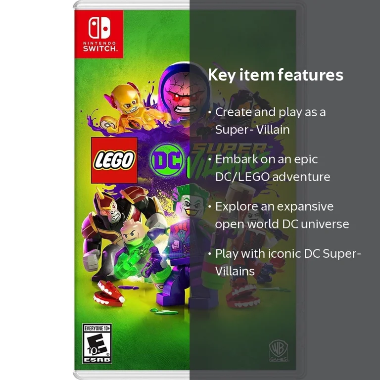 Warner Bros, Lego DC Super-Villains Nintendo Switch Game, Open