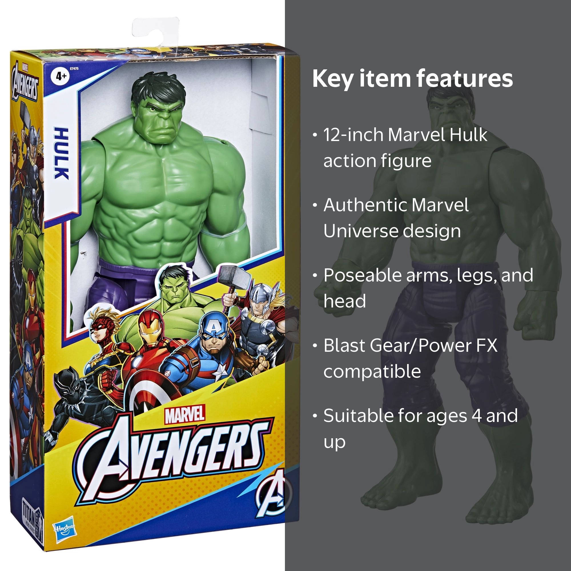 Marvel Avengers Titan Hero Series Deluxe Hulk 12