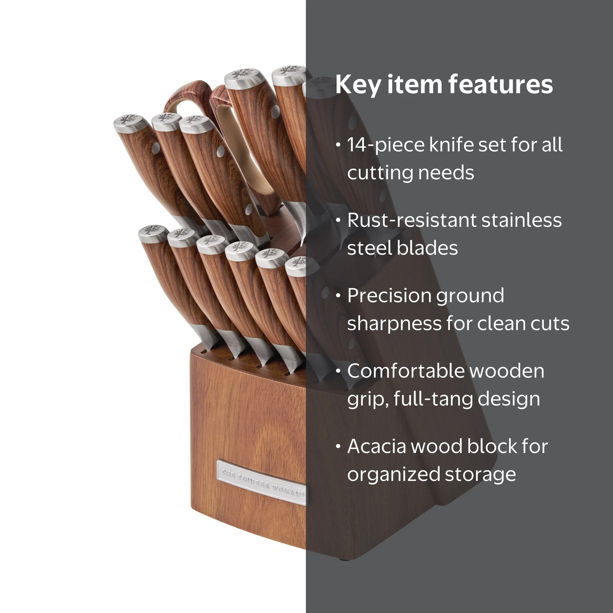 Free Shipping! The Pioneer Woman 14-Piece Knife Block Set with