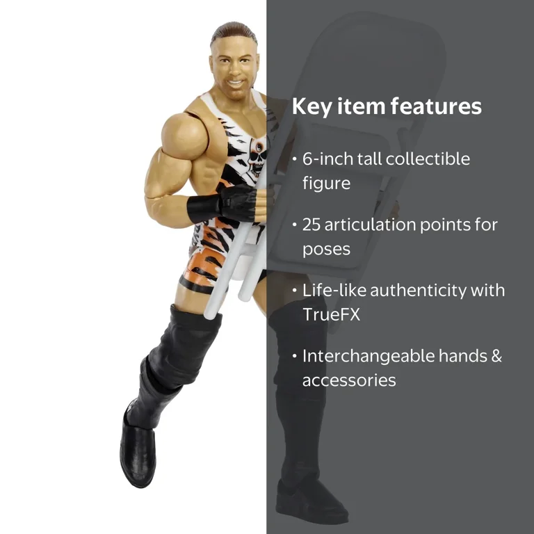 WWE Elite Collection Rob Van Dam Wrestling Action Figure Toy with