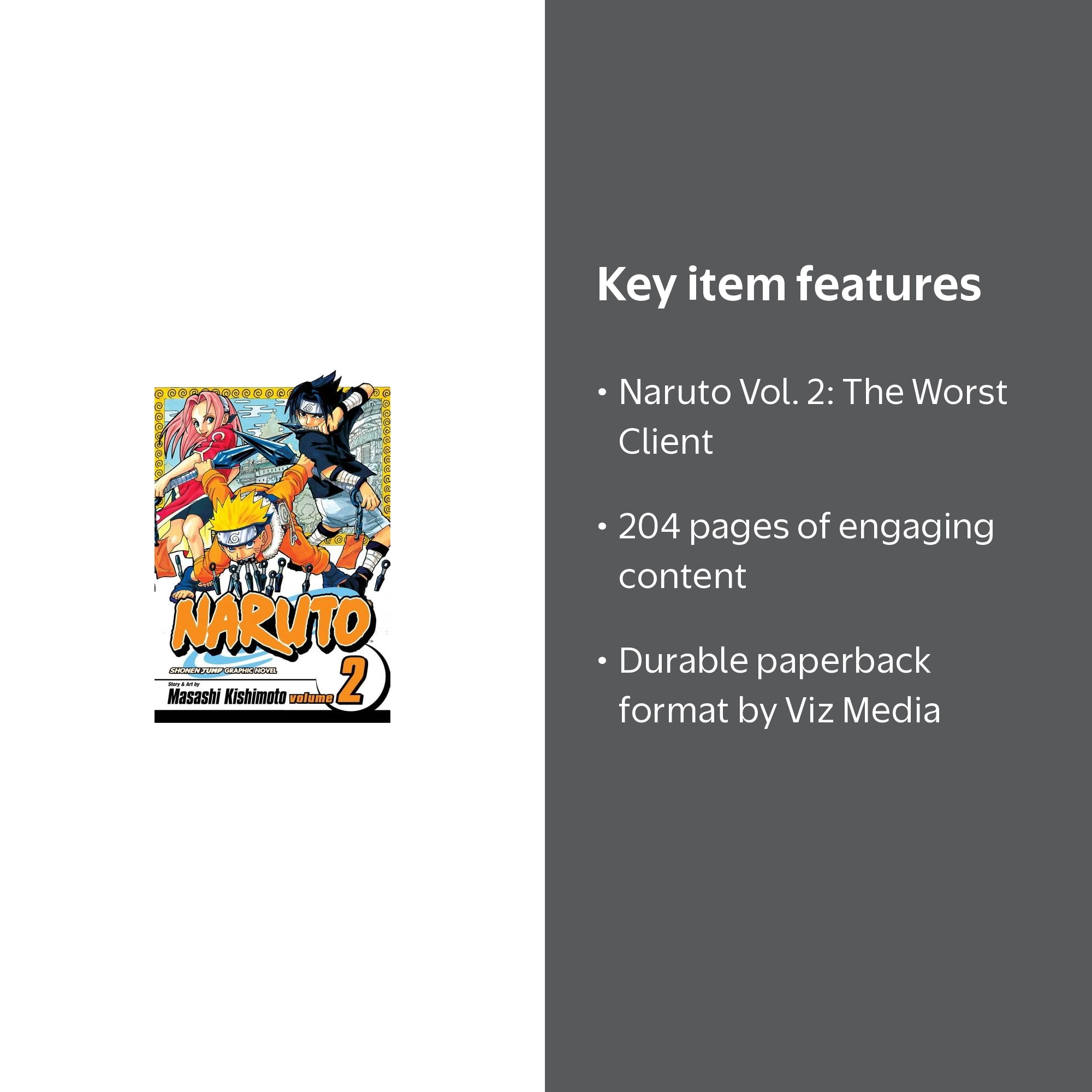Naruto, Vol. 2: The Worst Client, Book 2, (Paperback) - Walmart.com