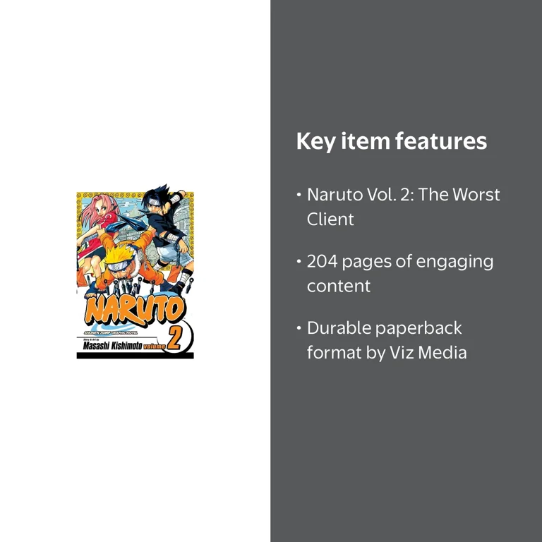 Naruto, Vol. 2: The Worst Client, Book 2, (Paperback) - Walmart.com