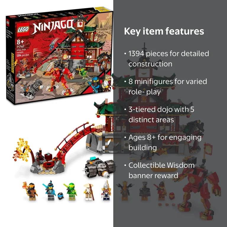 LEGO NINJAGO Ninja Dojo Temple Masters of Spinjitzu Set 71767