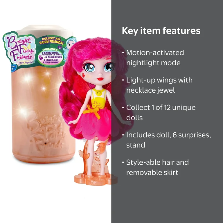 BFF Bright Fairy Friends Dolls from Funrise - Styles May Vary