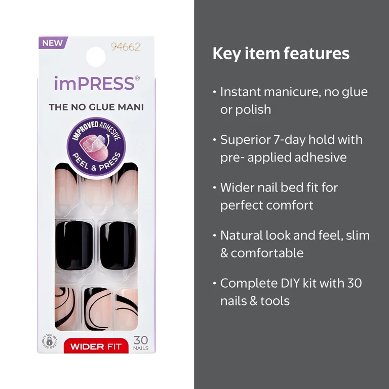 nails for black dress Little Black French Tip Press-On – Frst Class Beauty 10 days Black Nail Theory Explained