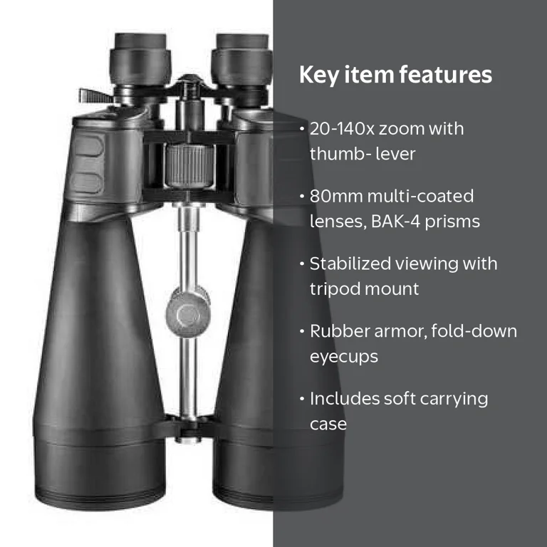 Barska 20-140x80mm Gladiator Zoom Binoculars, AB11184 - Walmart.com Barska 20-140x80mm Gladiator Zoom Binoculars, AB11184 - Walmart.com