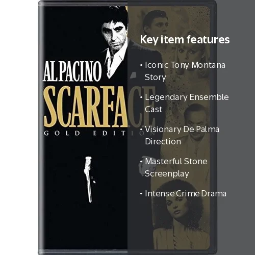 Scarface Gold Edition DVD, Crime Drama R, Starring Al Pacino