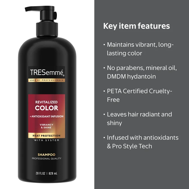 TRESemmé Vibrance & Shine Shampoo Revitalized Color 28 oz with