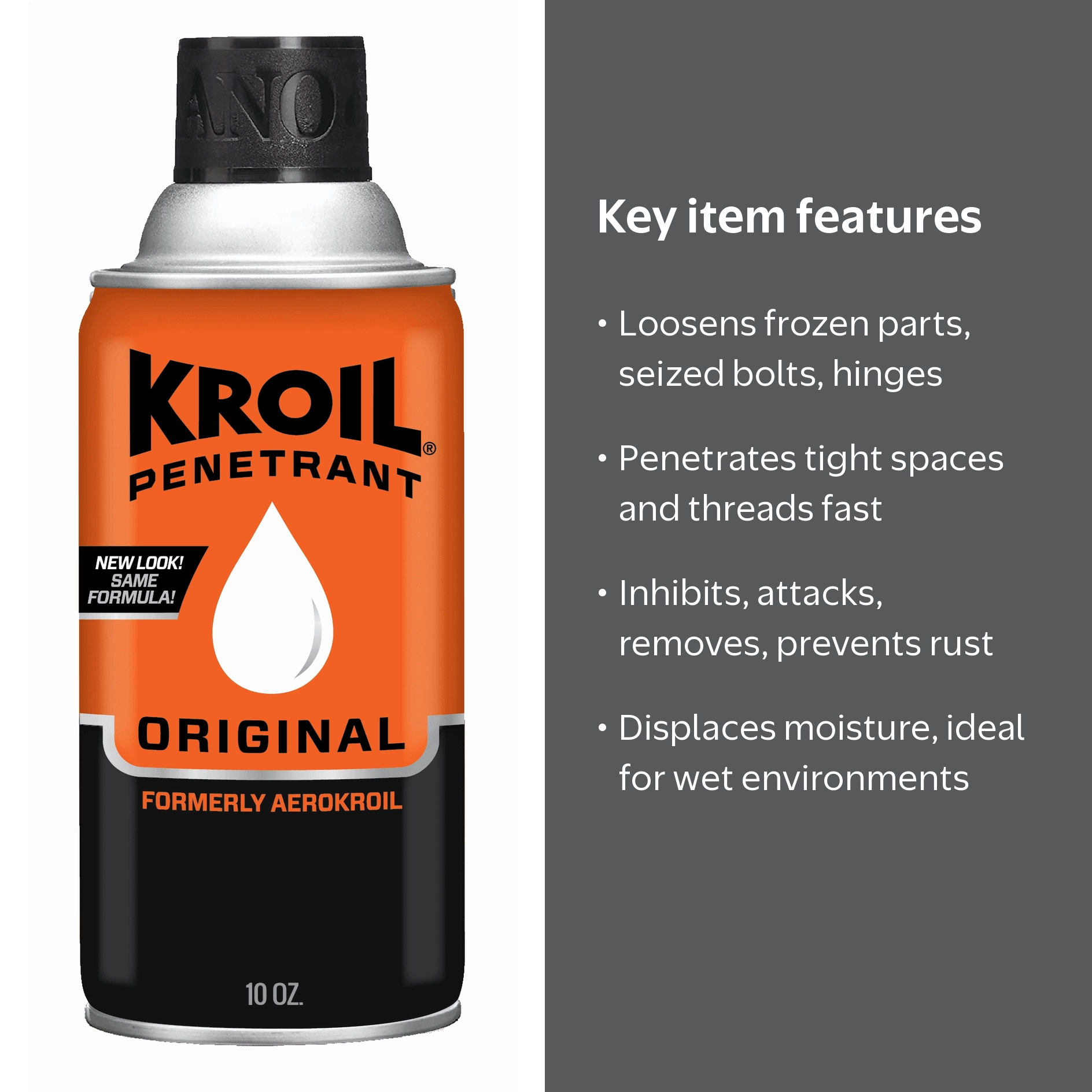 Kroil Original Penetrating Oil (Aerosol Spray-10oz Can-Case of 4