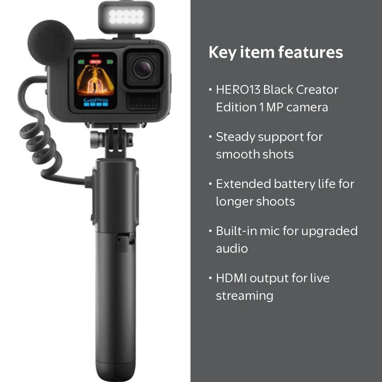 GoPro, HERO13 Black Creator Edition, Action Video Camera, Media