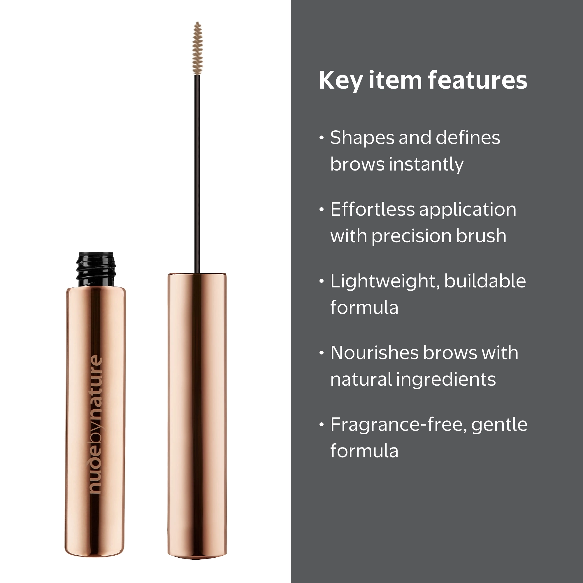 Nude by Nature Precision Brow Mascara, 01 Blonde - Walmart.com