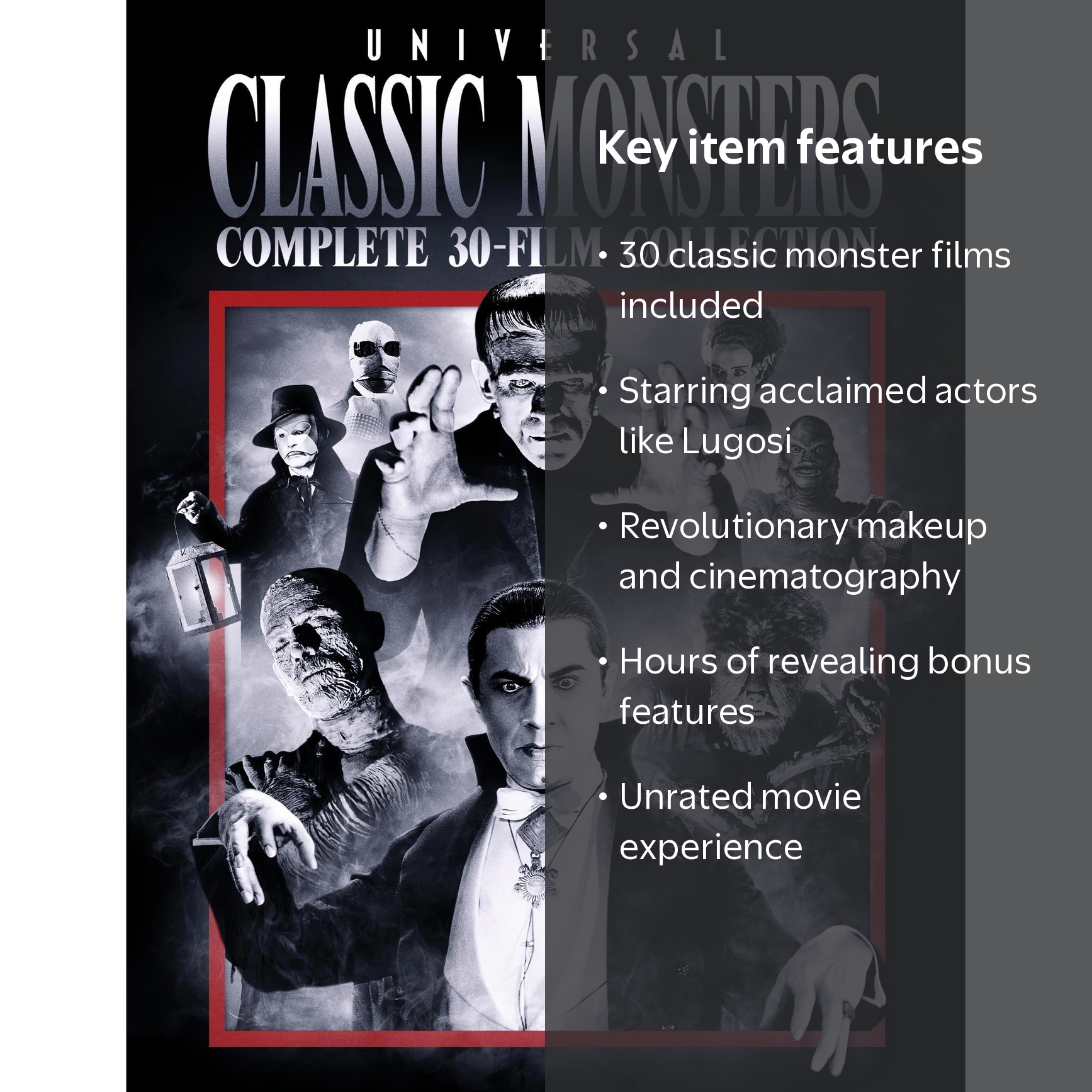 Universal Classic Monsters: Scary Movie 30-Film Collection (DVD