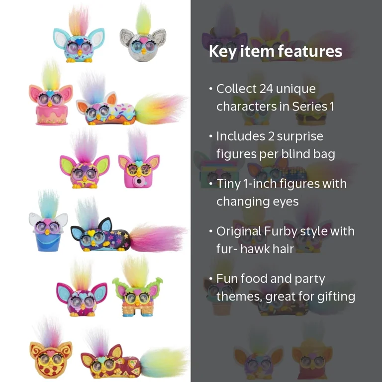 Furby Minis Figure 2pk, Series 1, Surprise Toys, Ages 5+ - Walmart.com