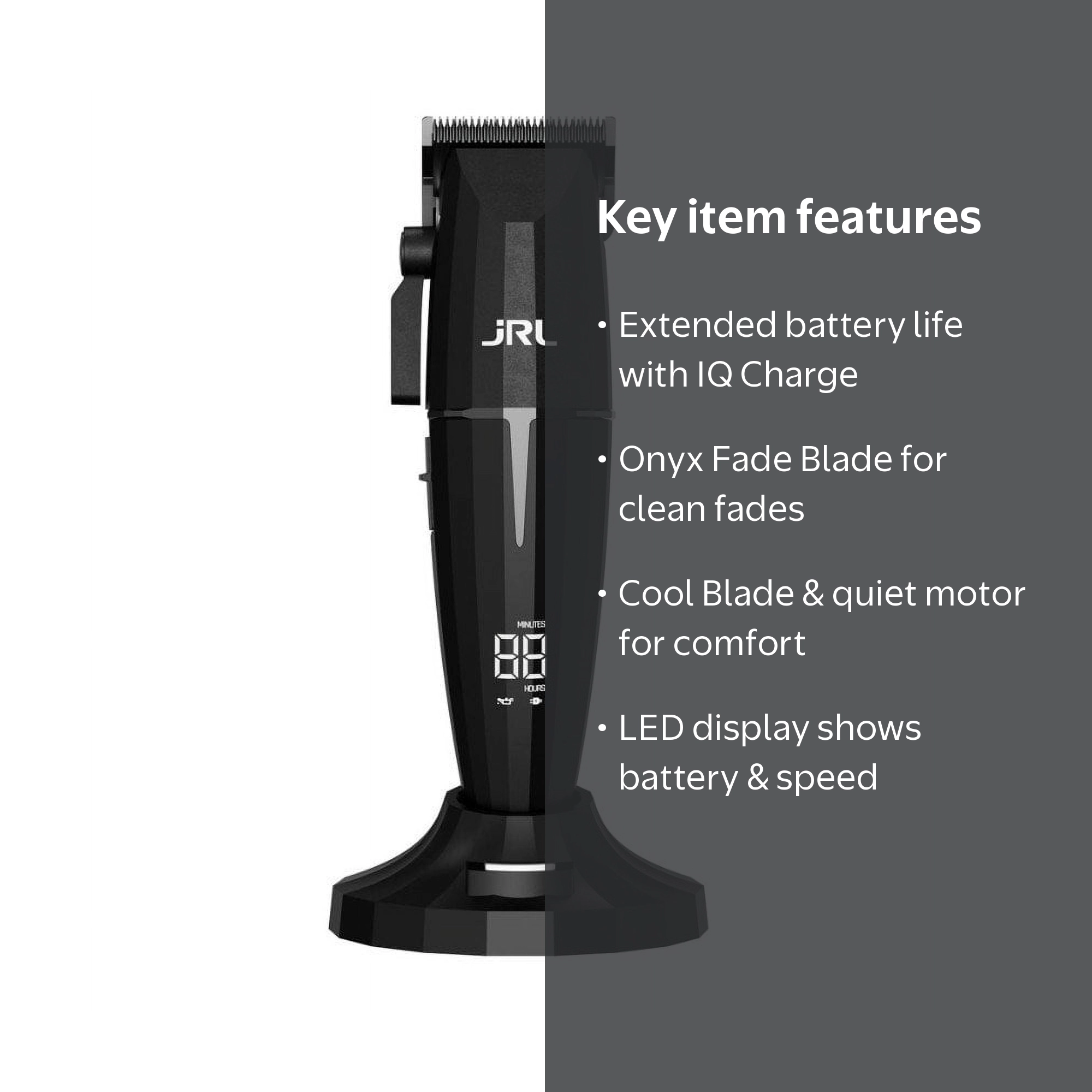 JRL Cordless Hair Clippers with Fade Blade & Reset IQ Charge