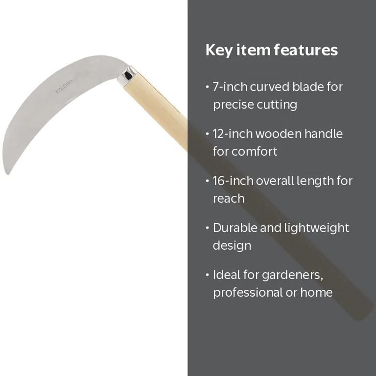 Zenport K203 Landscape Sickle, 7 Inch Blade, Beige - Walmart.com