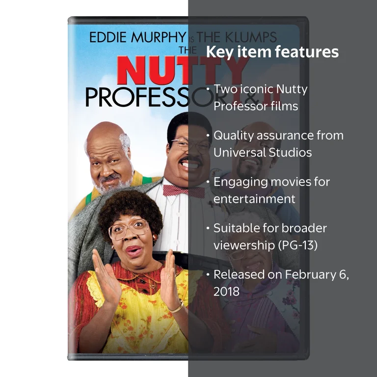 Universal Studios: The Nutty Professor I & II (Comedy, DVD