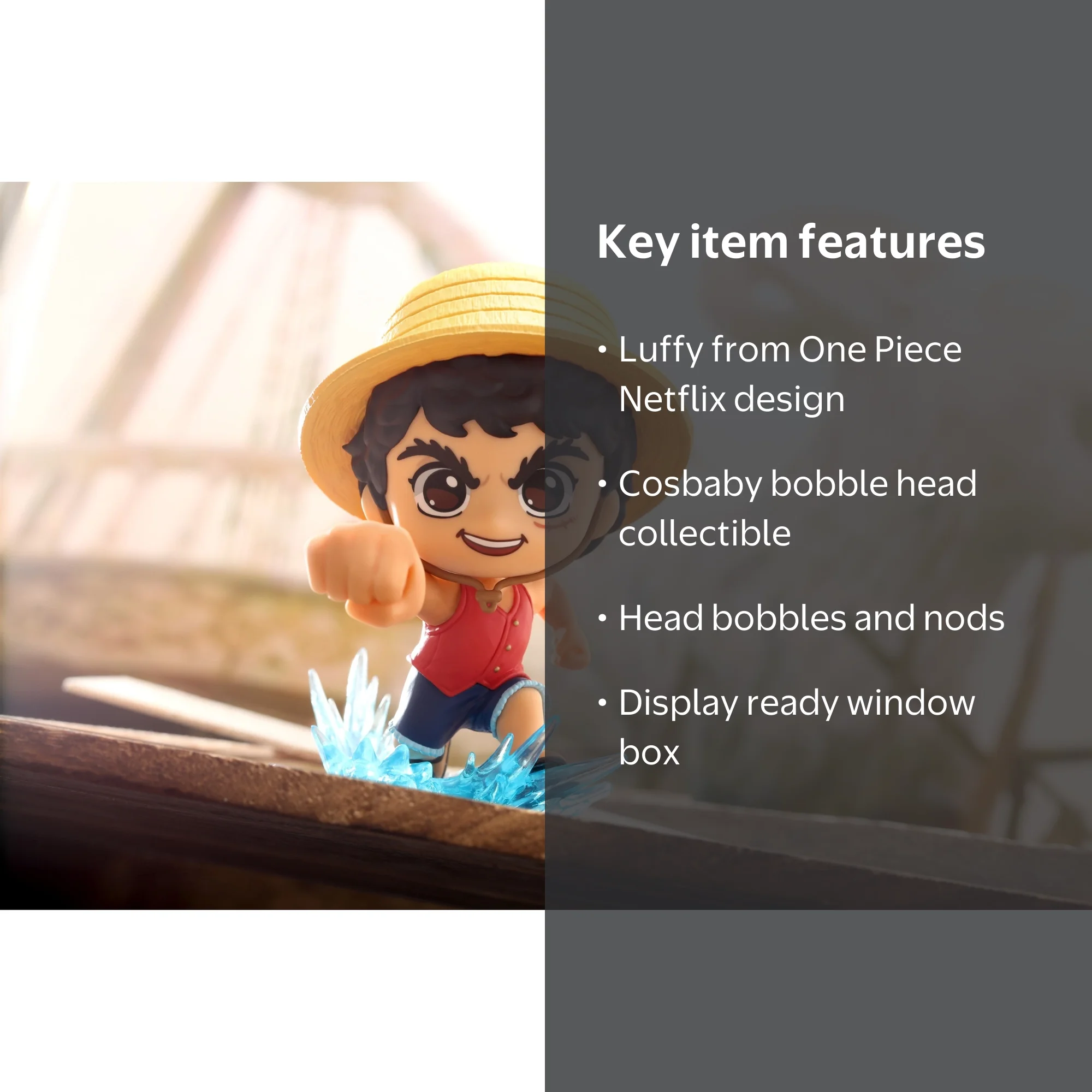 One Piece Netflix Cosbaby Bobble Head - Luffy - Walmart.com