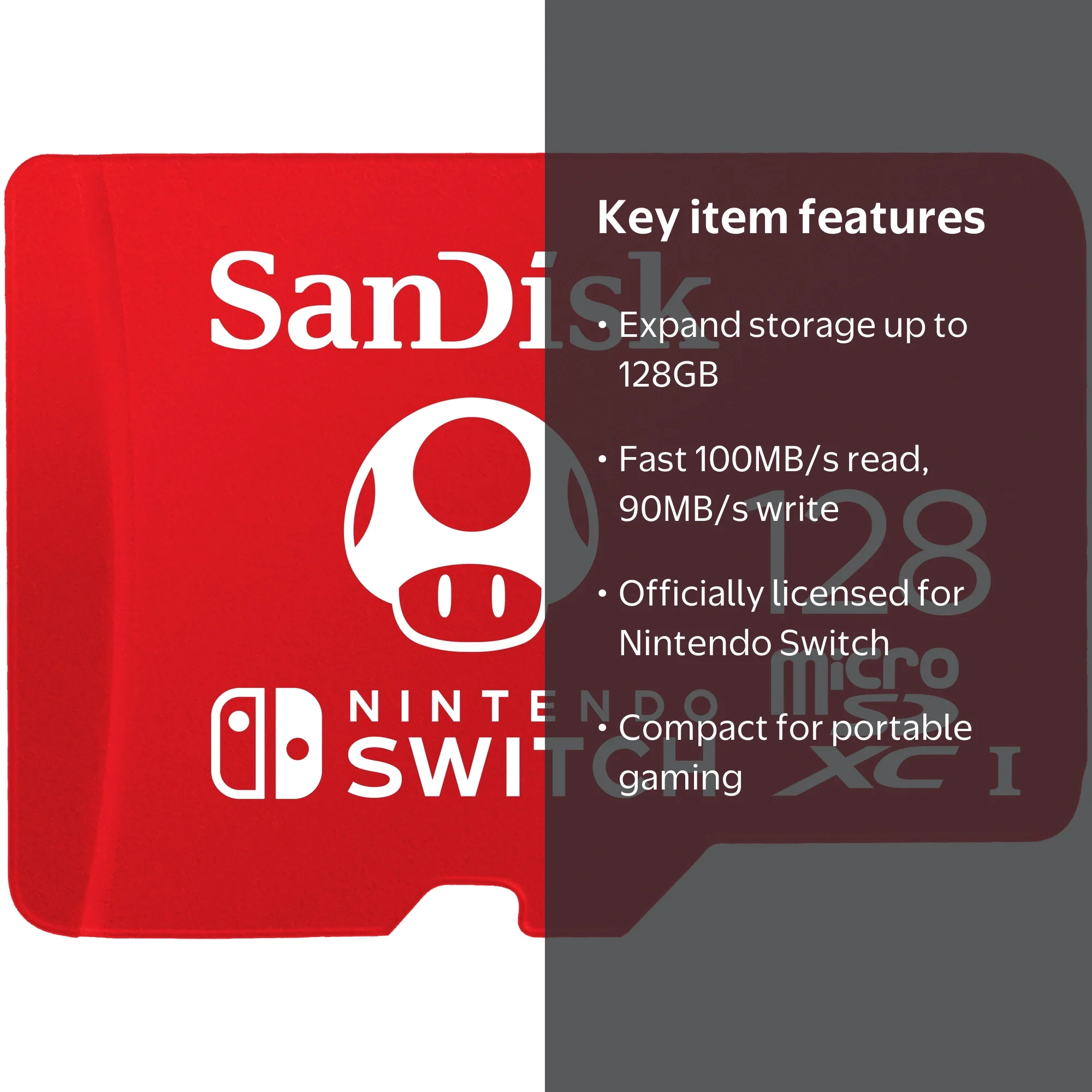 SanDisk 128GB Micro SDXC Flash Memory Card, Nintendo Switch