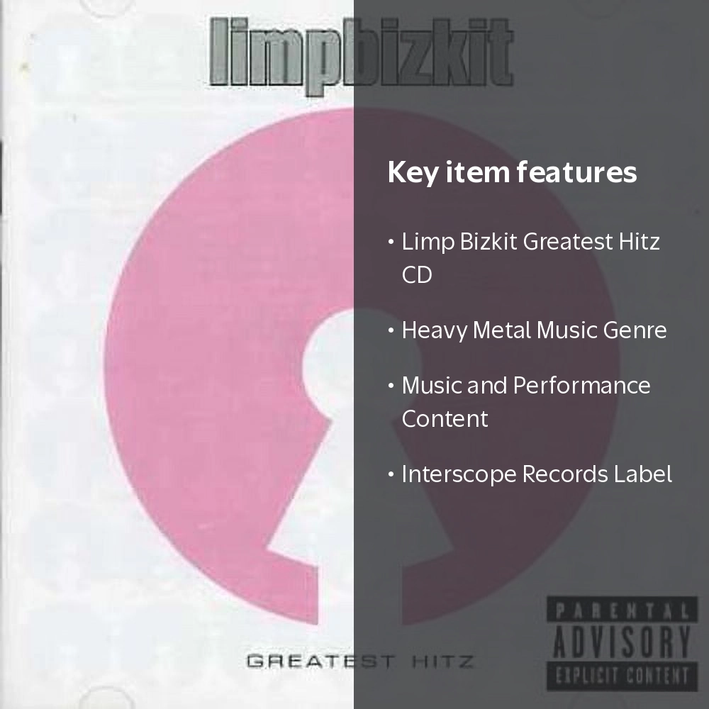 Limp Bizkit - Greatest Hitz - Heavy Metal CD by Interscope Records