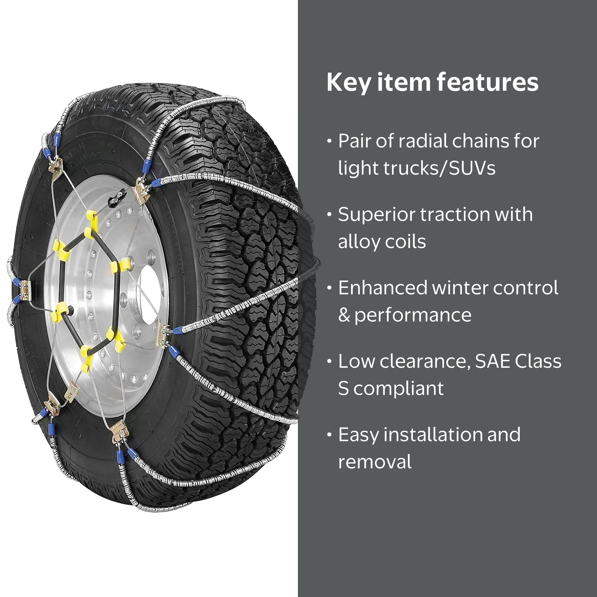 Security Chain Company, Snow Tire Chains, ZT729, Fits Light Truck