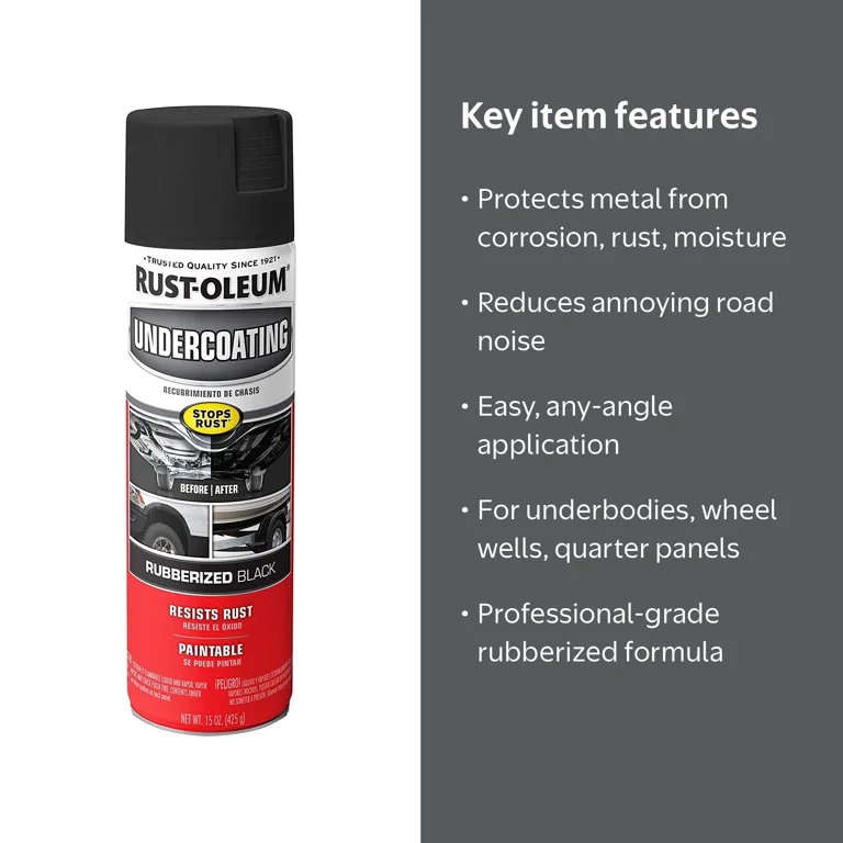 Rust-Oleum Automotive Professional Undercoating, 15 oz Rubberized