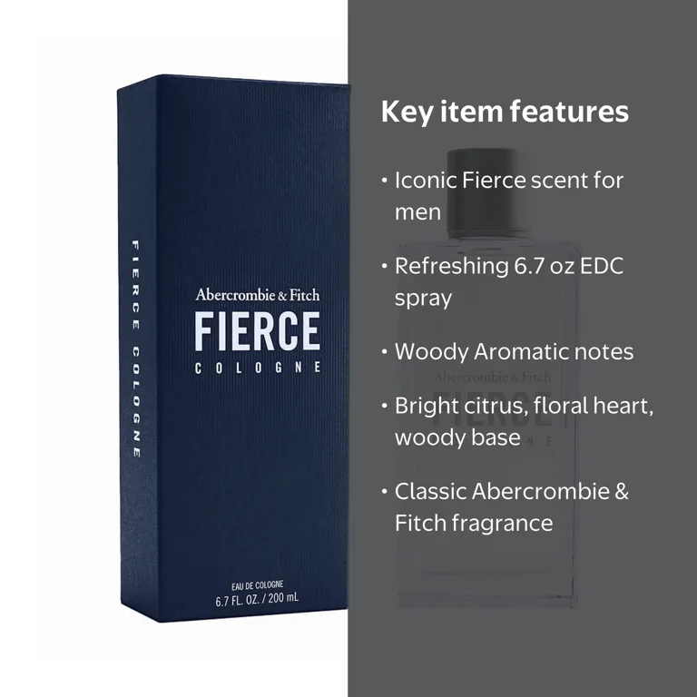 Abercrombie and Fitch, Men's Fierce EDC Spray, 6.7 oz - Walmart.com