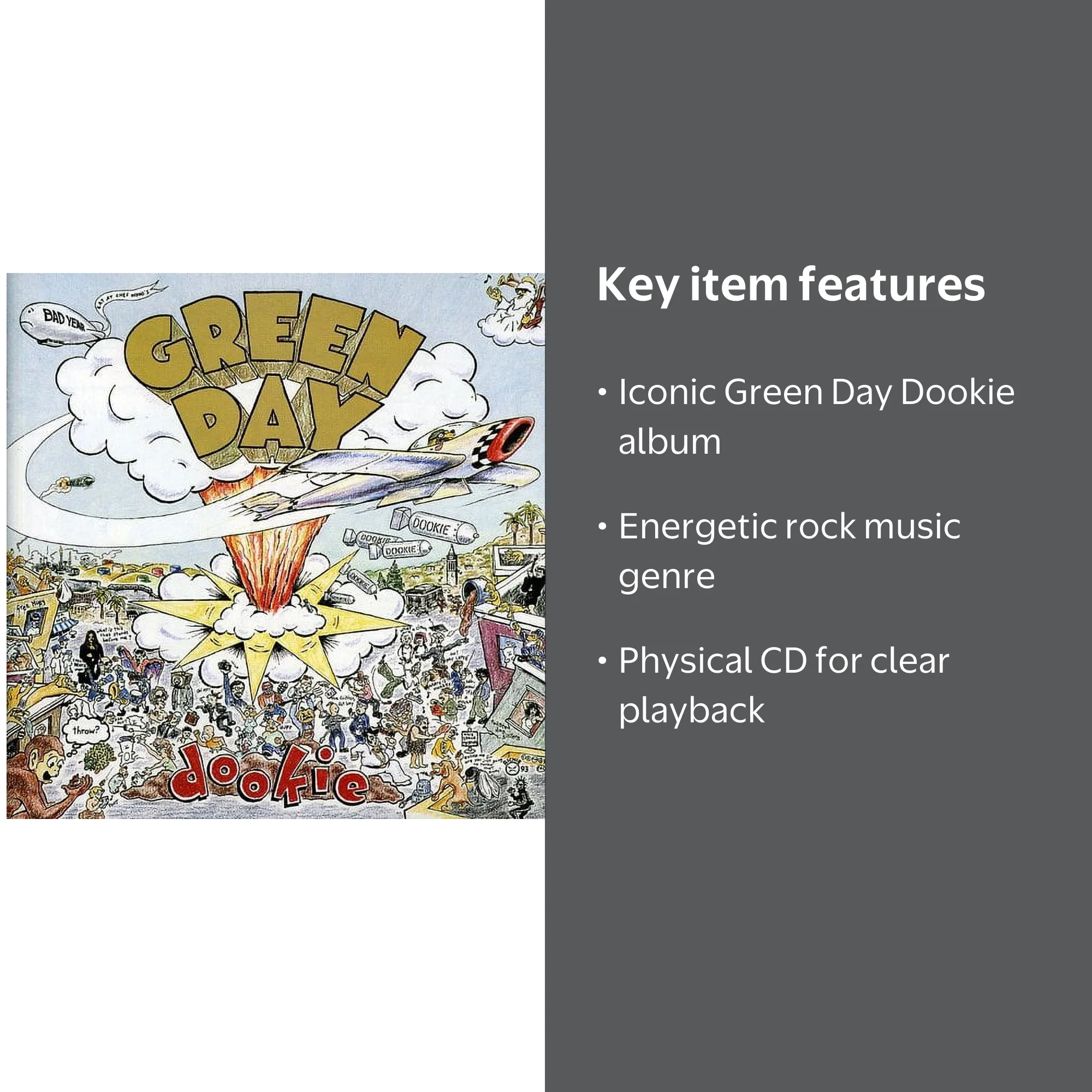 Green Day - Dookie - CD - Walmart.com
