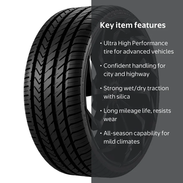 サイレントホイール40 暖突 ロングサイズ Lexani, Passenger Tire, 245/40R17 95W, Black Sidewall - Walmart.com